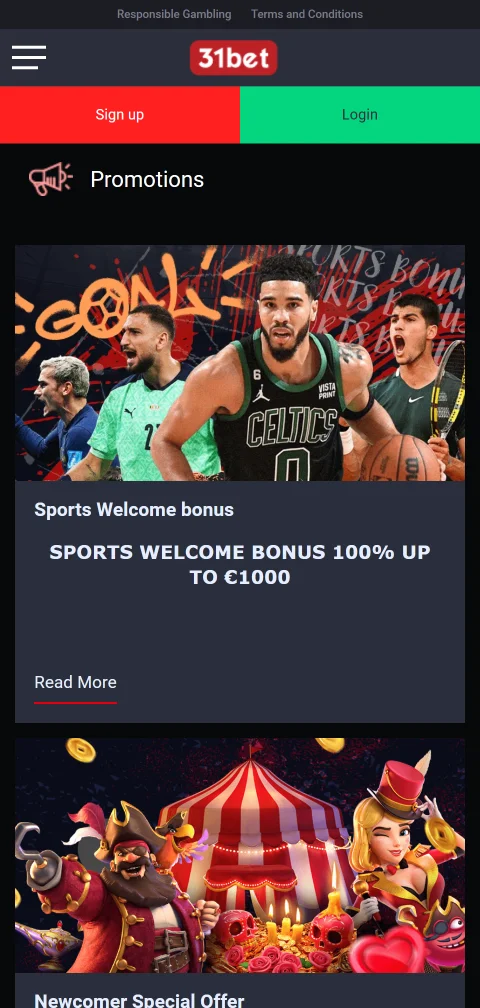 31bet Casino security licence and player protection