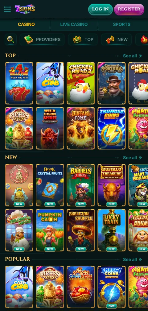 7Signs Casino deposits withdrawals and banking methods