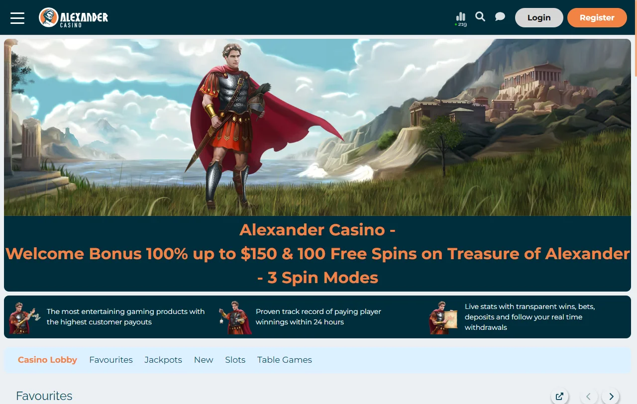 Alexander Casino overview for India players and review context