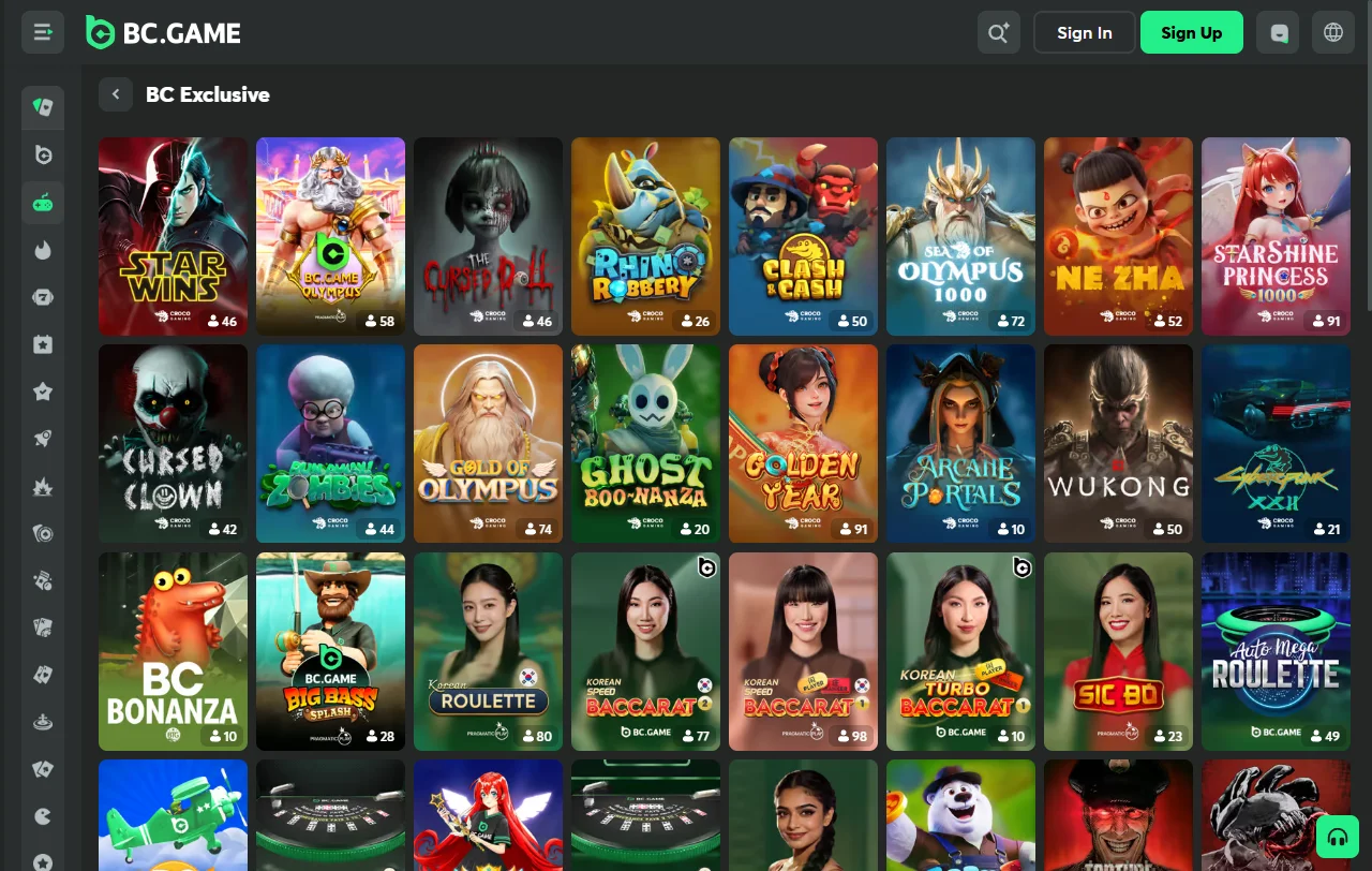 BC Game Casino bonuses, promotions and welcome offer details
