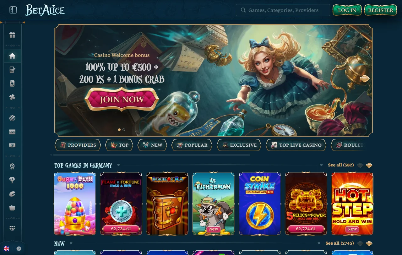 BetAlice Casino review covering features, banking, and support for India players