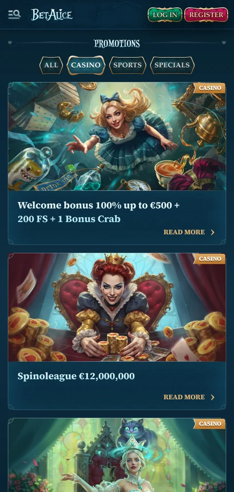 BetAlice Casino deposits and withdrawals with common Indian payment methods