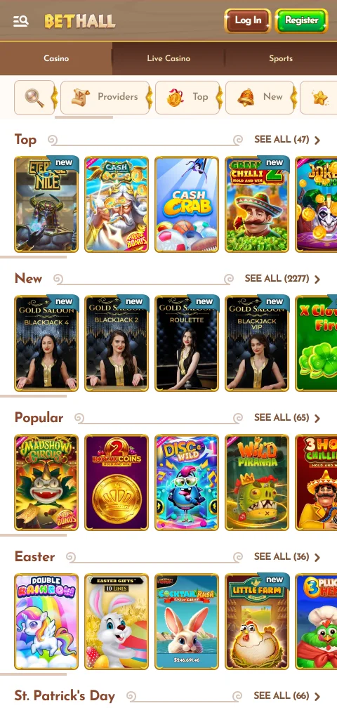BetHall Casino payment methods and withdrawal overview for India