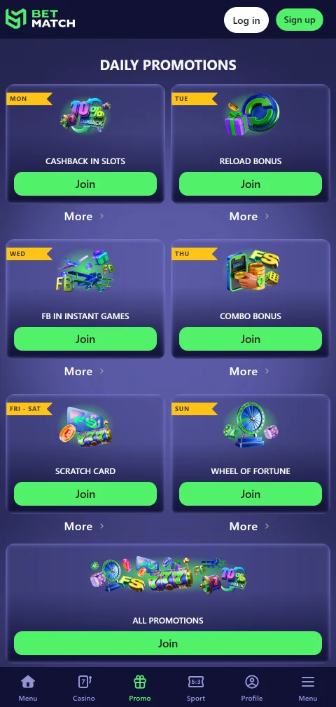 Betmatch Casino banking overview with deposits, withdrawals and payment routes