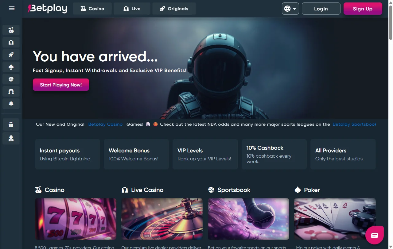 Betplay Casino review covering platform basics for India players