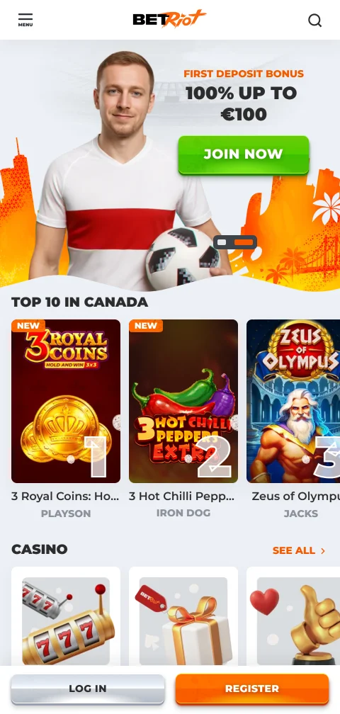 BetRiot Casino mobile access and browser play assessment