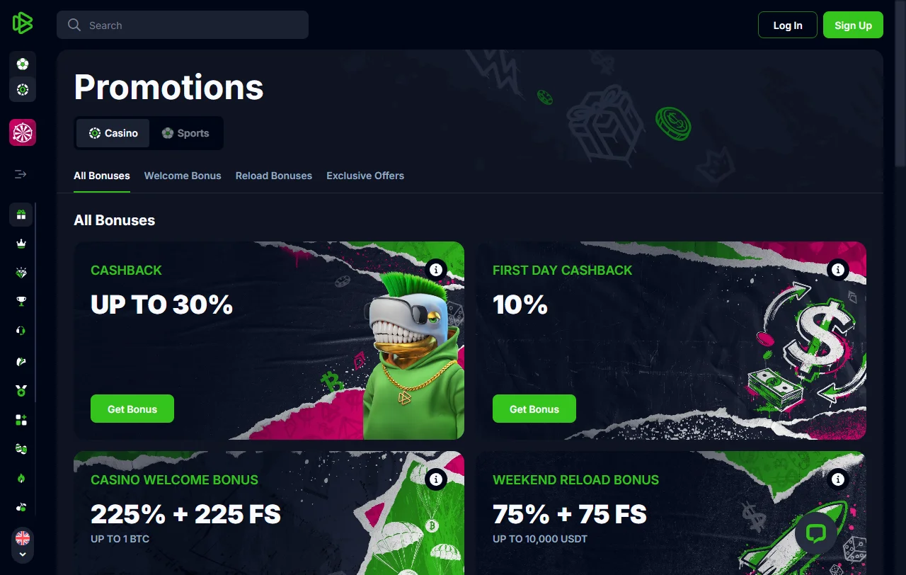 Bets.io Casino games library, slots variety, and live table coverage
