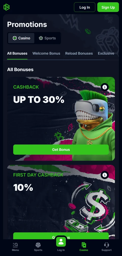 Bets.io Casino deposits, withdrawals, and payment method options
