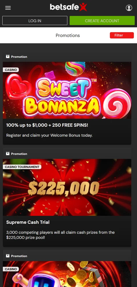 Betsafe Casino licensing and player protection details