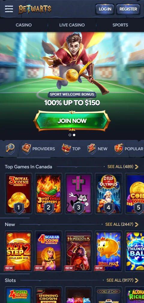 Betwarts Casino mobile access for smartphone players across India