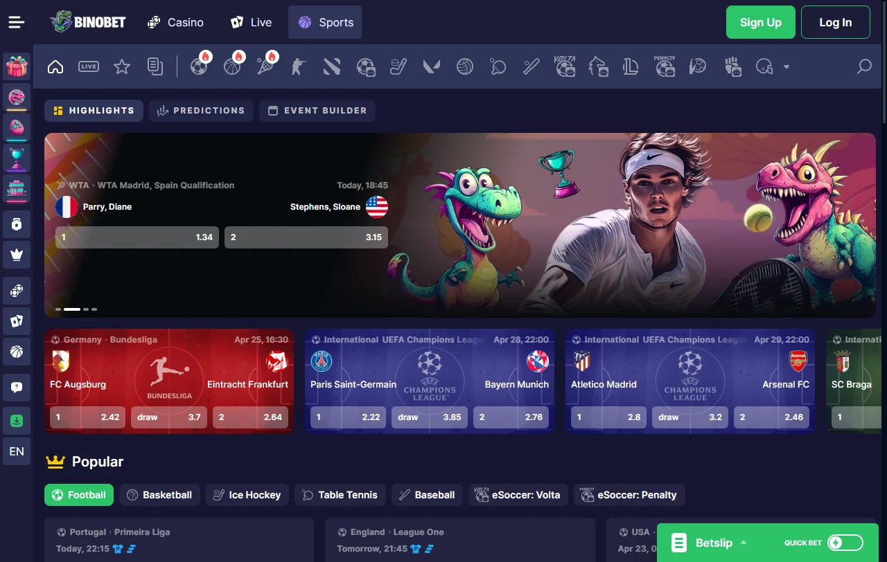 Binobet Casino bonus terms and welcome offer summary