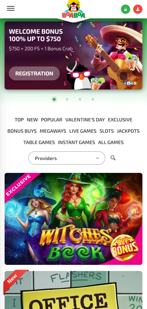 BoaBoa Casino mobile access on browser for India players