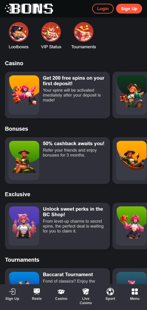 Bons Casino licence, security, and player protection focus