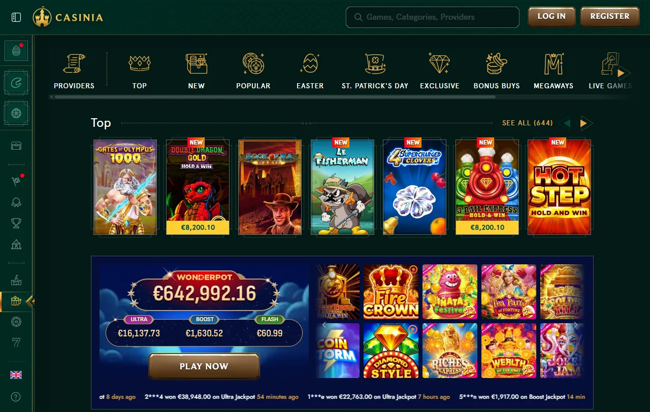 Casinia Casino bonus structure and promotion terms for Indian users