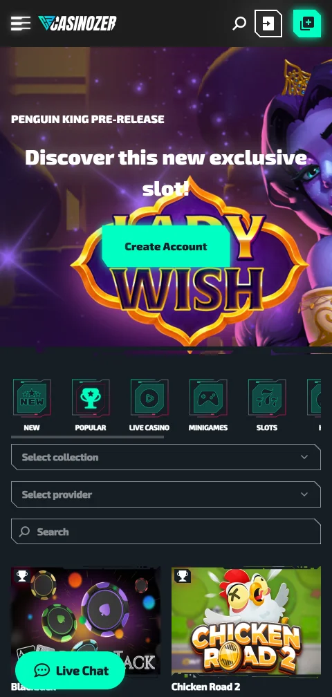 Casinozer Casino deposits withdrawals and payment methods overview
