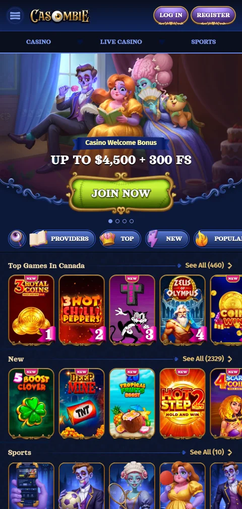 Casombie Casino mobile access with browser-based play for smartphones