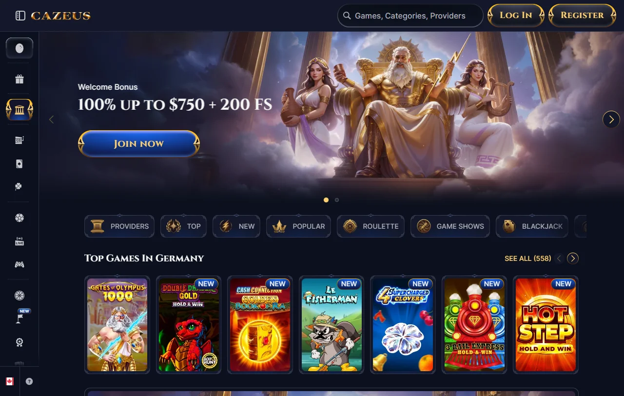 Cazeus Casino review for India players with platform overview