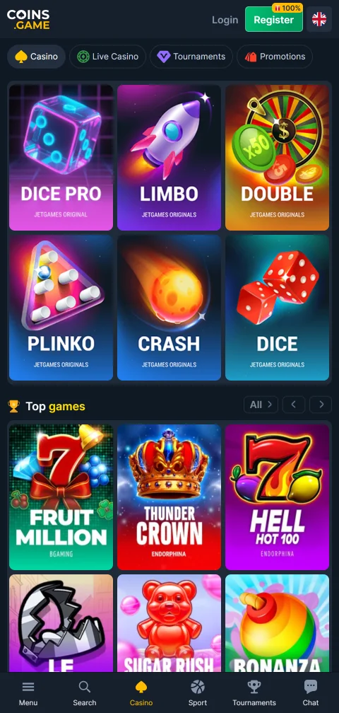 Coins Game Casino deposits, withdrawals and payment methods explained for users