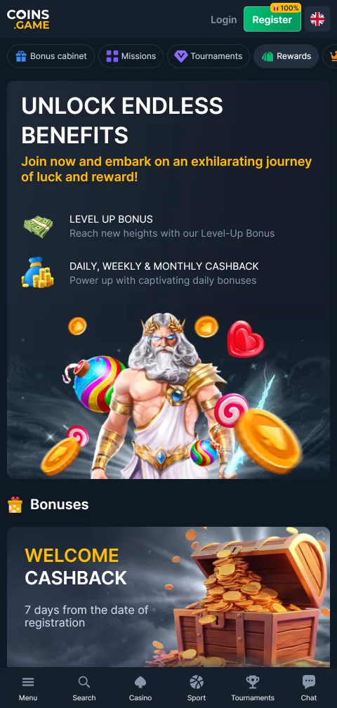 Coins Game Casino security, licence and player protection overview
