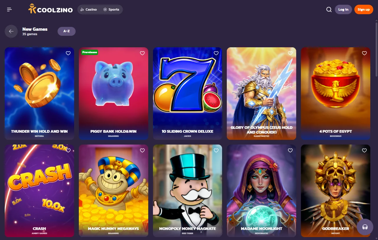 Coolzino Casino bonus offers and promotional structure