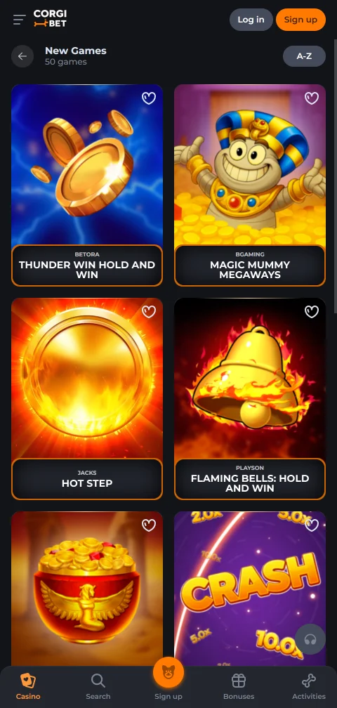 Corgibet Casino deposits, withdrawals and payment options explained