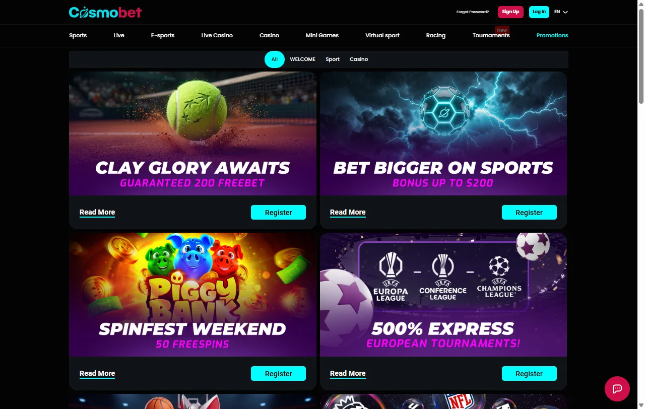 Cosmobet Casino bonus terms and welcome offers explained clearly