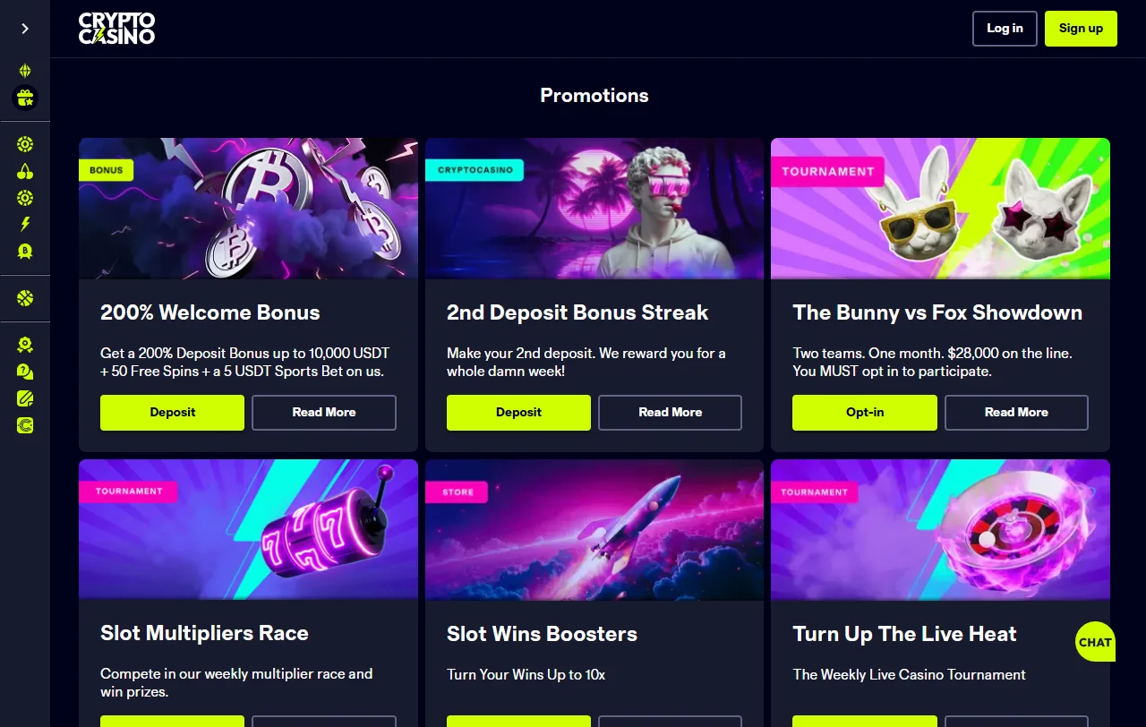 CryptoCasino Casino game variety and live table coverage overview