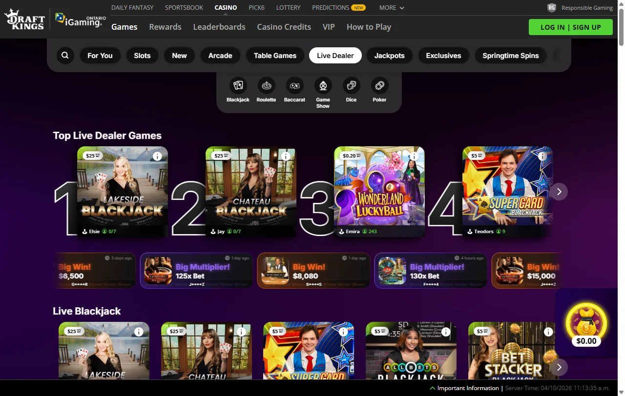 DraftKings Casino bonuses promotions and welcome offer details