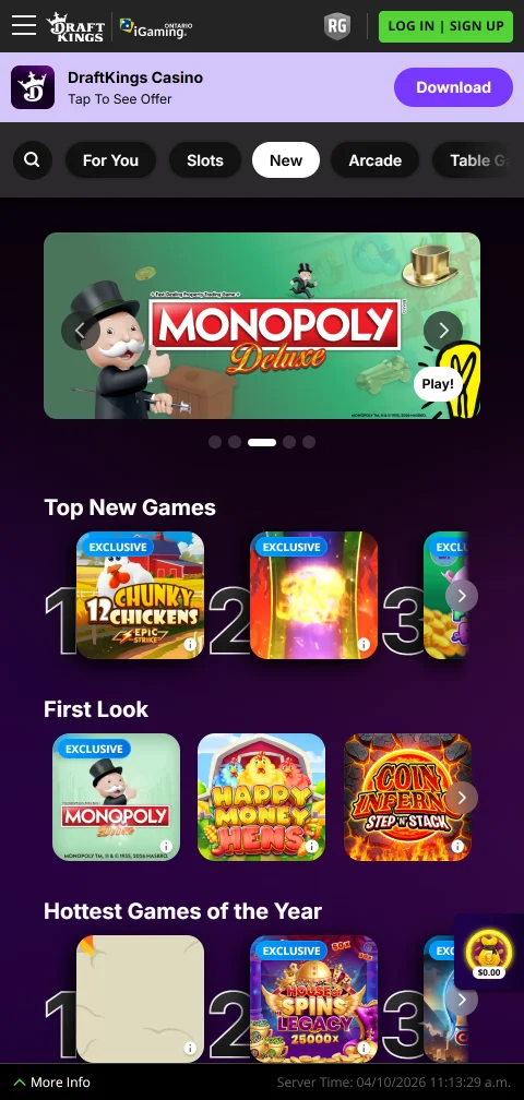 DraftKings Casino deposits withdrawals and payment methods summary