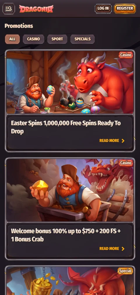 Dragonia Casino banking review with deposits and withdrawals focus