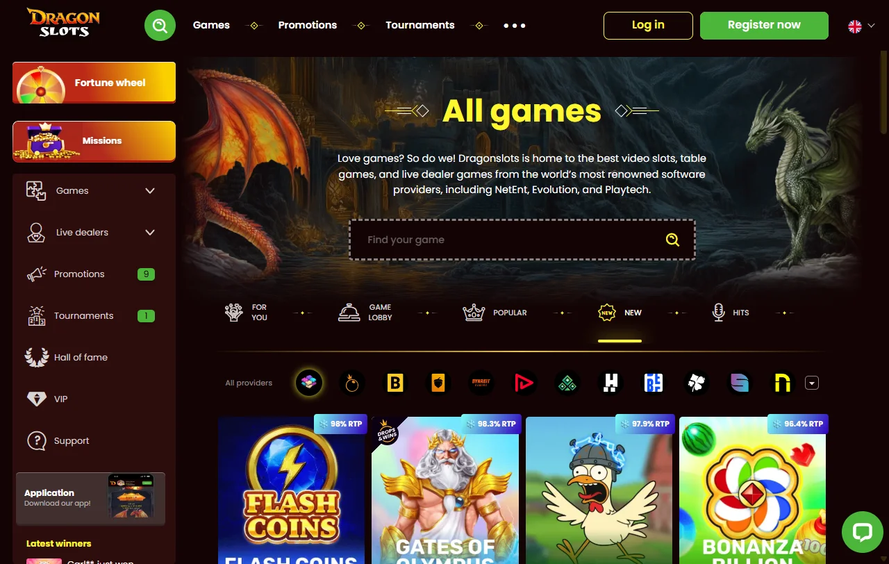 DragonSlots Casino bonus structure and promotion review for readers