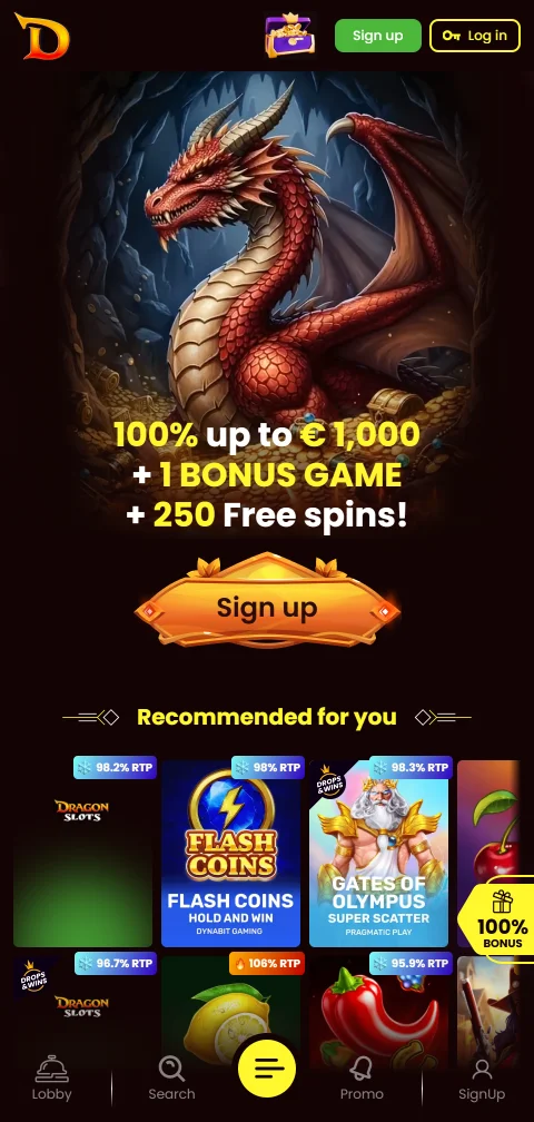 DragonSlots Casino mobile access analysis for browser-based gameplay