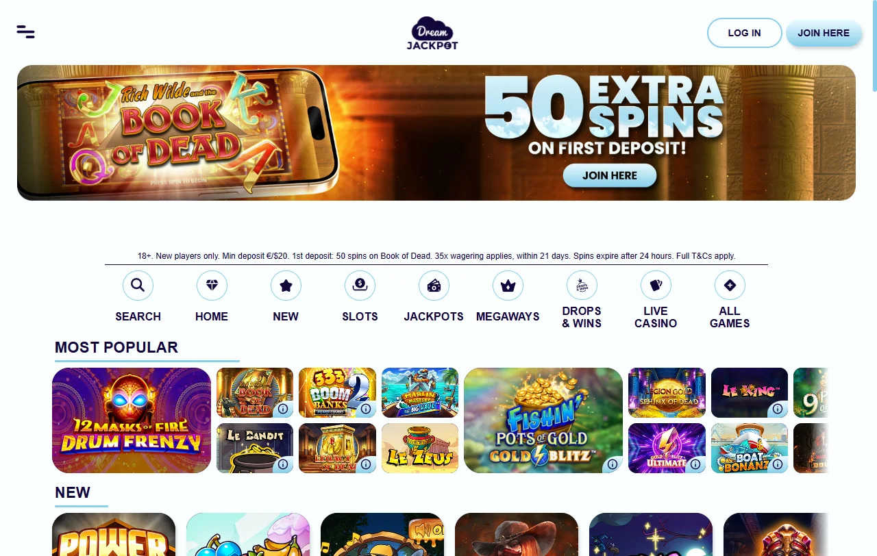 Dream Jackpot Casino overview for India players and review context