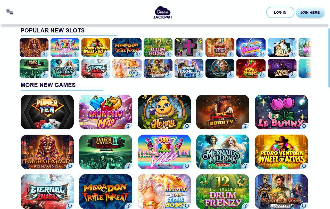 Dream Jackpot Casino bonus terms and welcome offer analysis