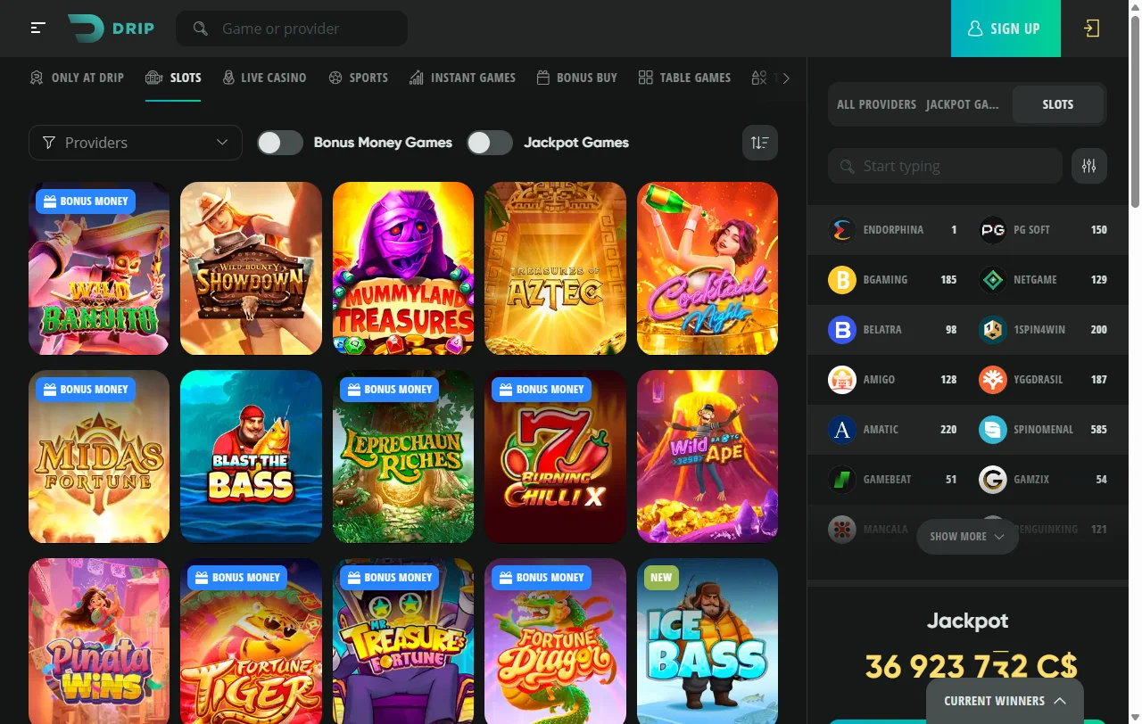 Drip Casino complete review for India players