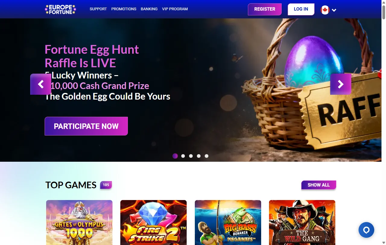 Europe Fortune Casino review covering key features and India player context