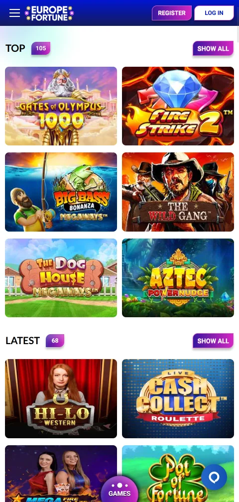 Europe Fortune Casino deposits, withdrawals and banking methods overview