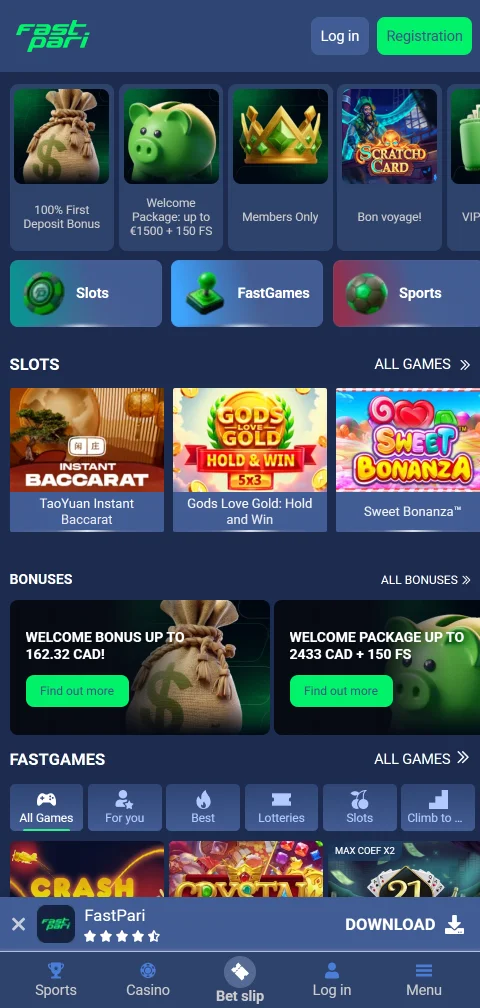 FastPari Casino mobile access for smartphone users