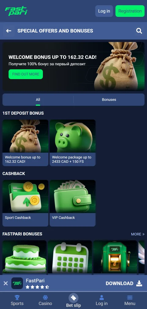 FastPari Casino deposits withdrawals and payment options