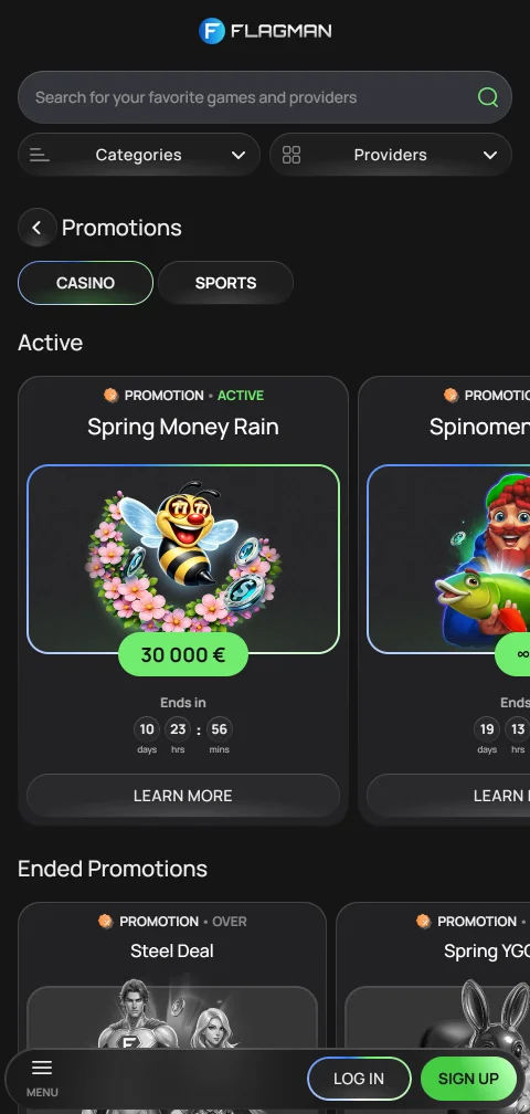 Flagman Casino deposits and withdrawals guide