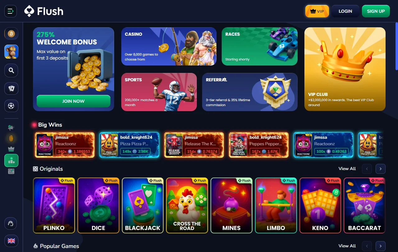 Flush Casino review for India players with payments and games