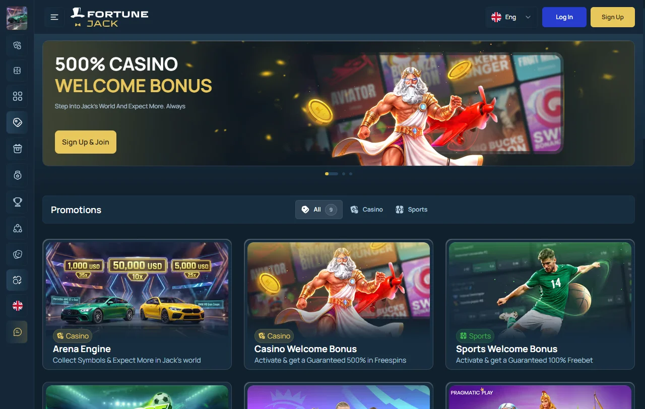 FortuneJack Casino analysis covering slots, live tables, and provider mix