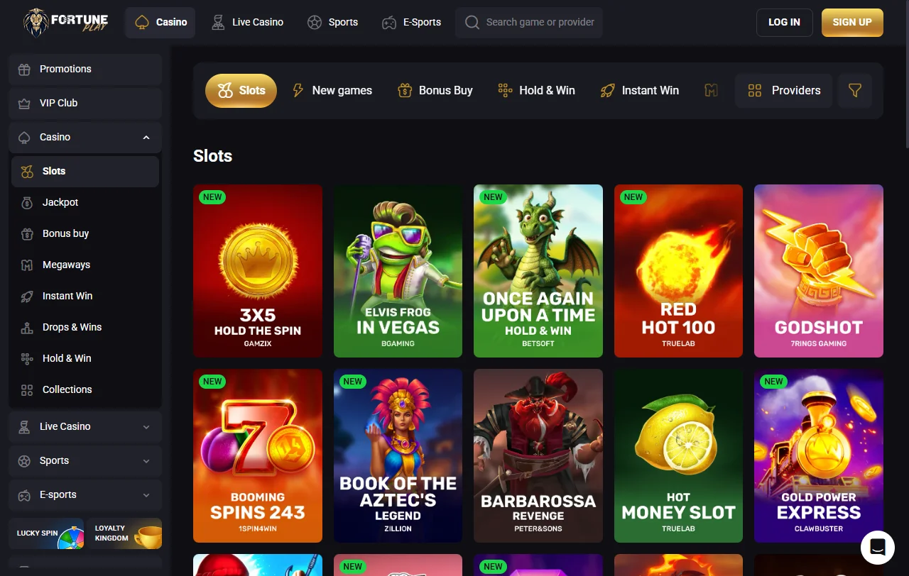 Fortuneplay Casino welcome bonus and promotion details