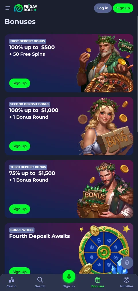 FridayRoll Casino deposits, withdrawals, and INR payment methods