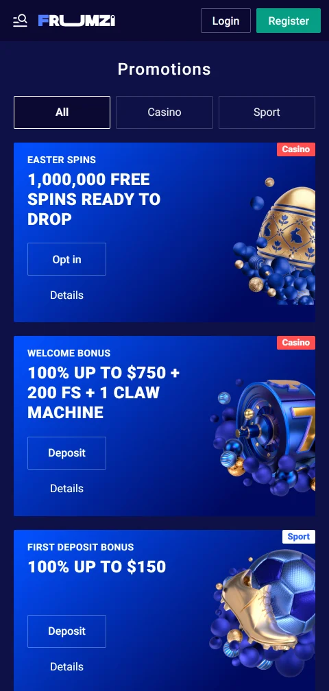 Frumzi Casino security, licence and player protection review