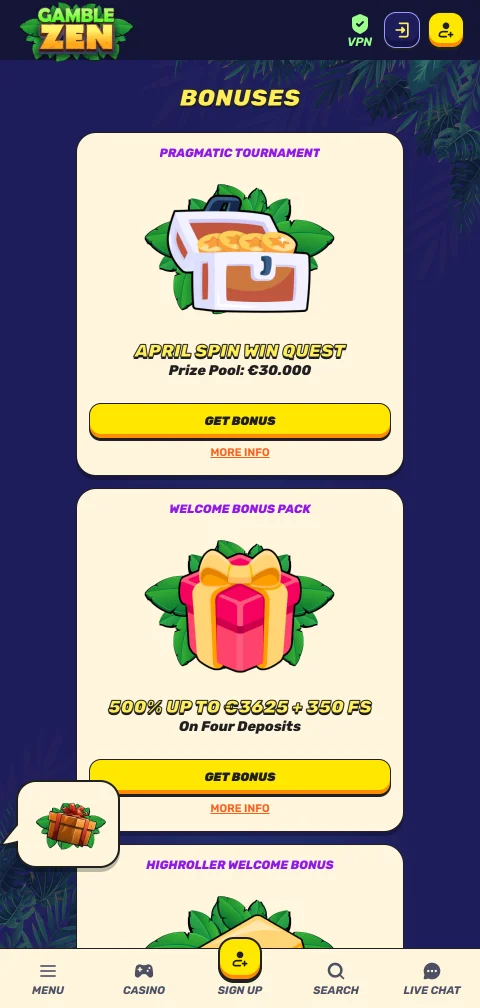Gamblezen Casino deposits, withdrawals and payment methods