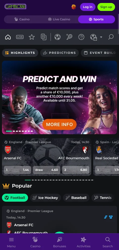 Gambloria Casino security, licence and player protection overview