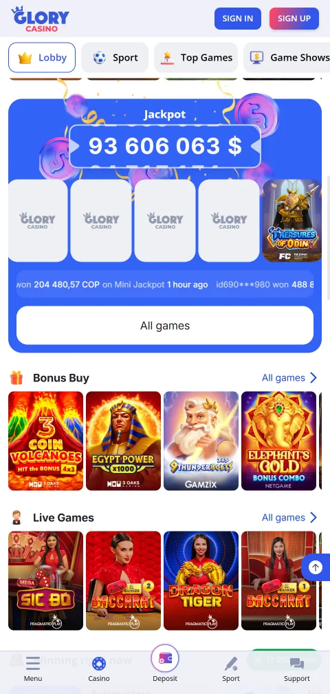 Glory Casino banking methods for deposits and withdrawals in India