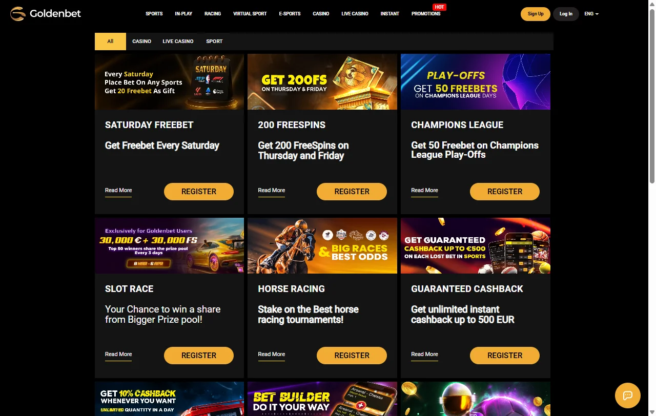 GoldenBet Casino game library with slots live tables and provider range