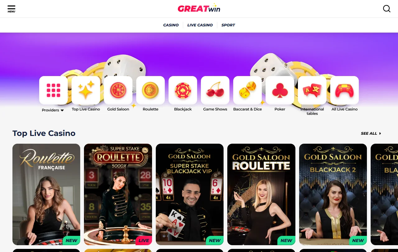 GreatWin Casino bonus terms, wagering rules and welcome offer details